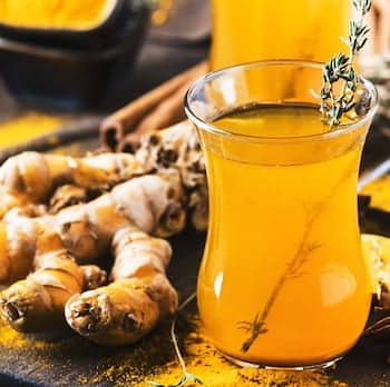 Ayurvedic drink and ginger for health